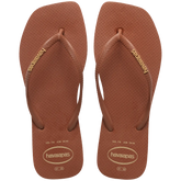 Women's Slim Square Logo Pop Up Flip Flops