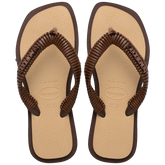 Women's Top Square Fusion Boho Flip Flops