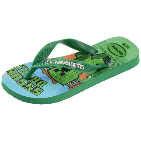 Kids' Minecraft Top Flip Flops