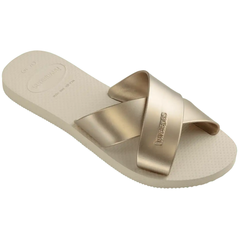 Women's Aqua Metallic Sandals