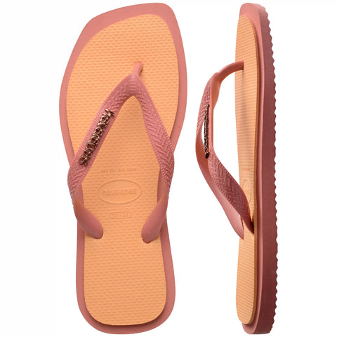 Women's Top Square Fusion Flip Flops