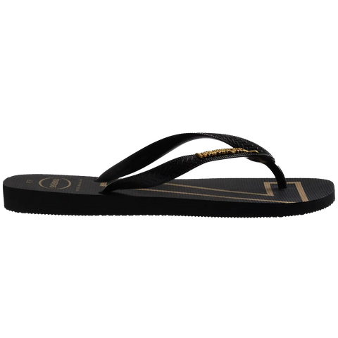 Vini Jr. Golden Top Flip Flops