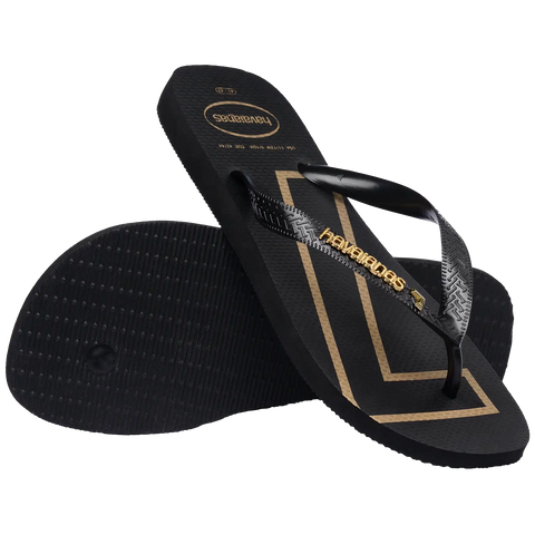 Vini Jr. Golden Top Flip Flops