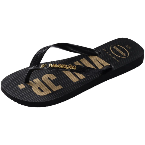 Vini Jr. Golden Top Flip Flops