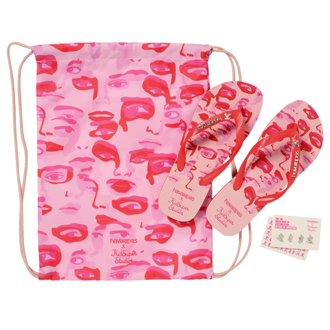 Top KidSuper Camo Flip Flops